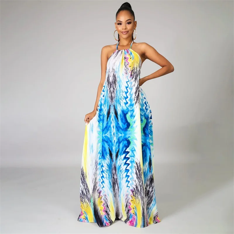 2021 casual dress for women in sky-blue floral backless floor length Summer women fashion printed lady casual dress
2021 casual dress for women in sky-blue floral backless floor length Summer women fashion printed lady casual dress