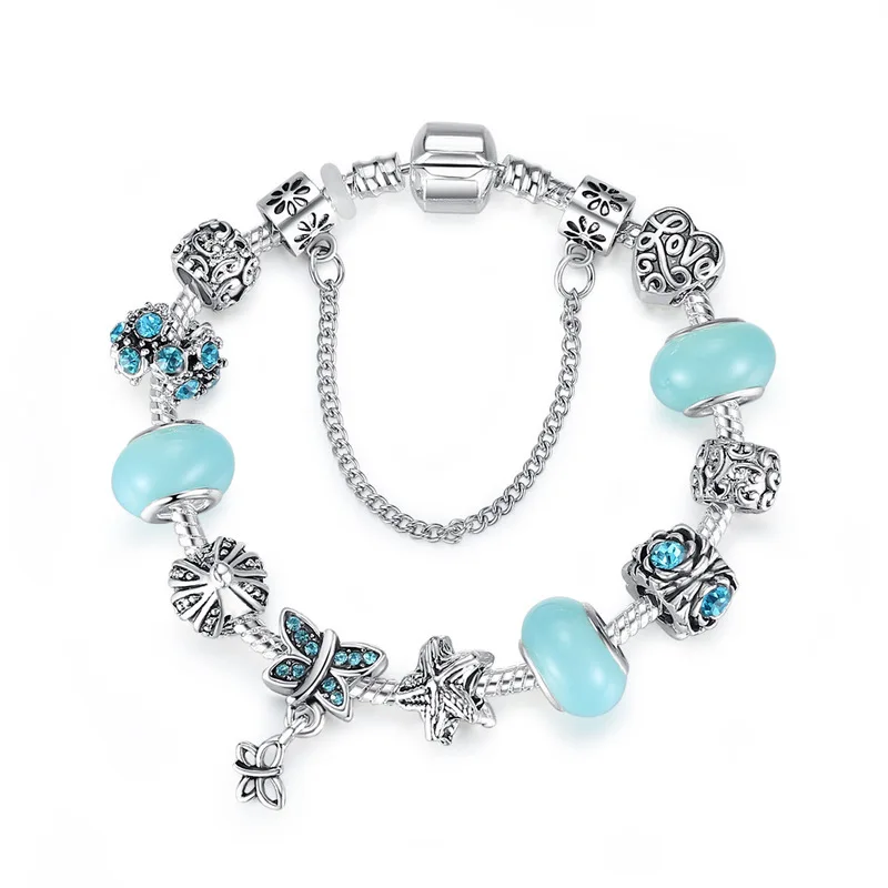Women Charm Bracelet Jewelry Crystal Butterfly Bracelet,Accessories Butterfly Bracelet For Women, Silver
Women Charm Bracelet Jewelry Crystal Butterfly Bracelet,Accessories Butterfly Bracelet For Women, Silver