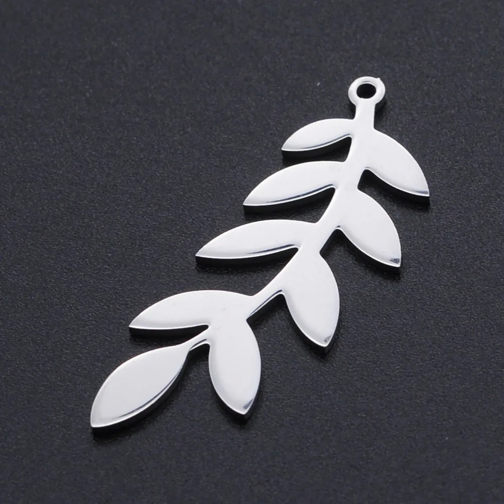 Stainless Steel Switchgrass leaves Pendant For Bracelet Necklace Making Accessories 5Pcs/Bag
Stainless Steel Switchgrass leaves Pendant For Bracelet Necklace Making Accessories 5Pcs/Bag