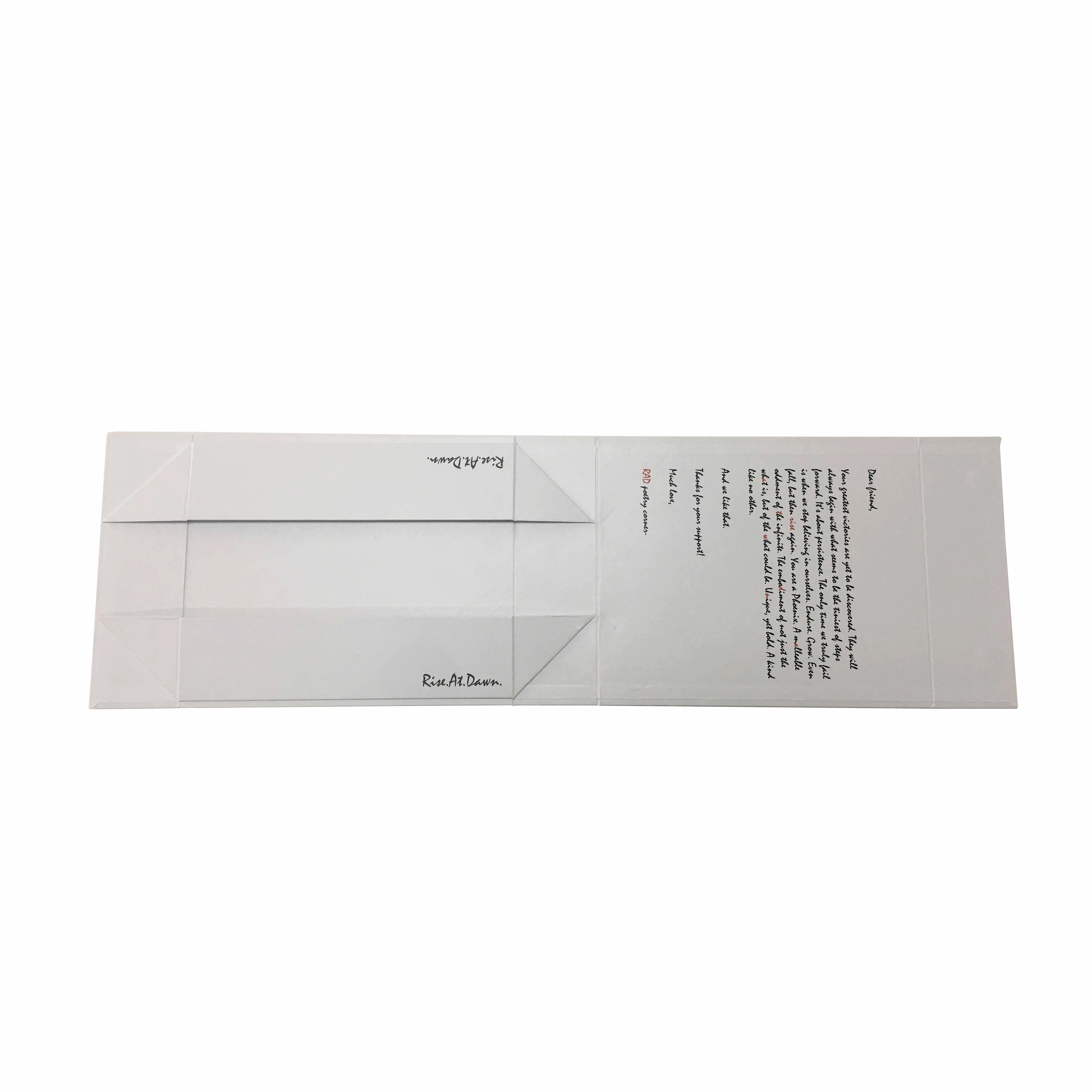 custom magnet folding paper flat pack box luxury magnetic gift