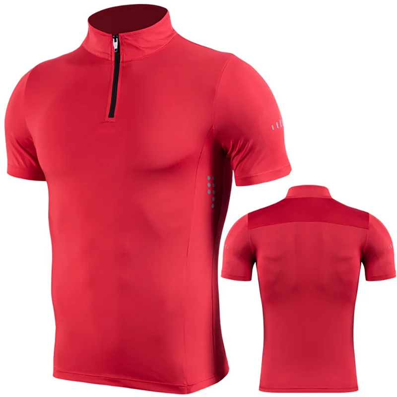 men's quick dry training t-shirt collared tee with zipper sports t-shirt jogging clothing
men's quick dry training t-shirt collared tee with zipper sports t-shirt jogging clothing