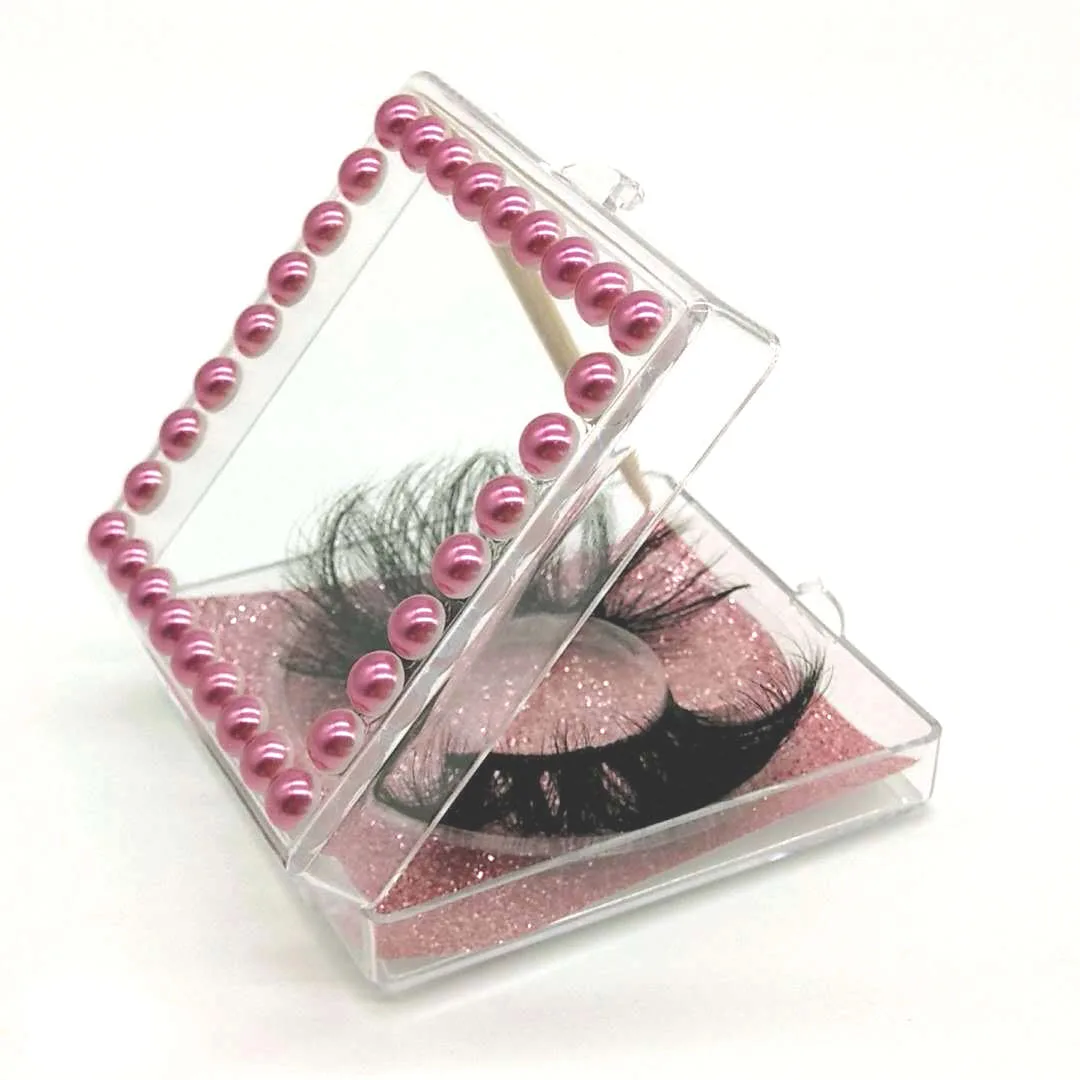 Wholesale vendor customized logo stickers square plastic clear case false eyelash packaging pearl diamonds decoration box, Clear box with colorful card
Wholesale vendor customized logo stickers square plastic clear case false eyelash packaging pearl diamonds decoration box, Clear box with colorful card