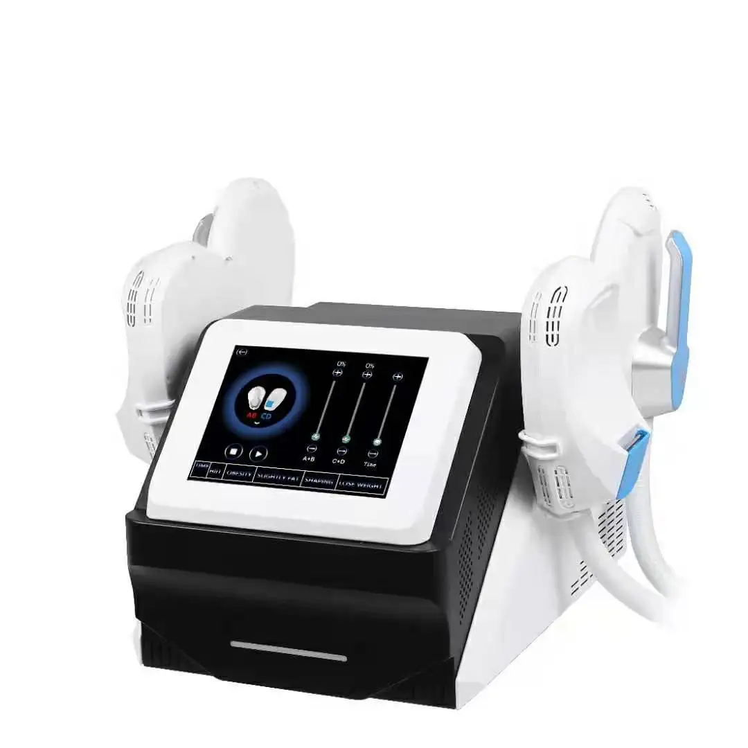 Easy operation ems ultrasonic body shaping portable ems slimming massager 4 handles ems weight loss
Easy operation ems ultrasonic body shaping portable ems slimming massager 4 handles ems weight loss