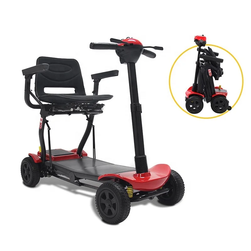Topmedi Adults Foldable 4wheel Mobility Scooter Folding Electric Mobility Scooter Moblity Scooter Four-wheel Scooter 24V 150kg, Red
Topmedi Adults Foldable 4wheel Mobility Scooter Folding Electric Mobility Scooter Moblity Scooter Four-wheel Scooter 24V 150kg, Red