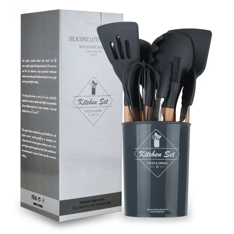 Factory Cheap Price Kitchen Cooking Utensils Pink Black High Quality Silicone Utensilios De Cozinha, Green pink black red or custom
Factory Cheap Price Kitchen Cooking Utensils Pink Black High Quality Silicone Utensilios De Cozinha, Green pink black red or custom