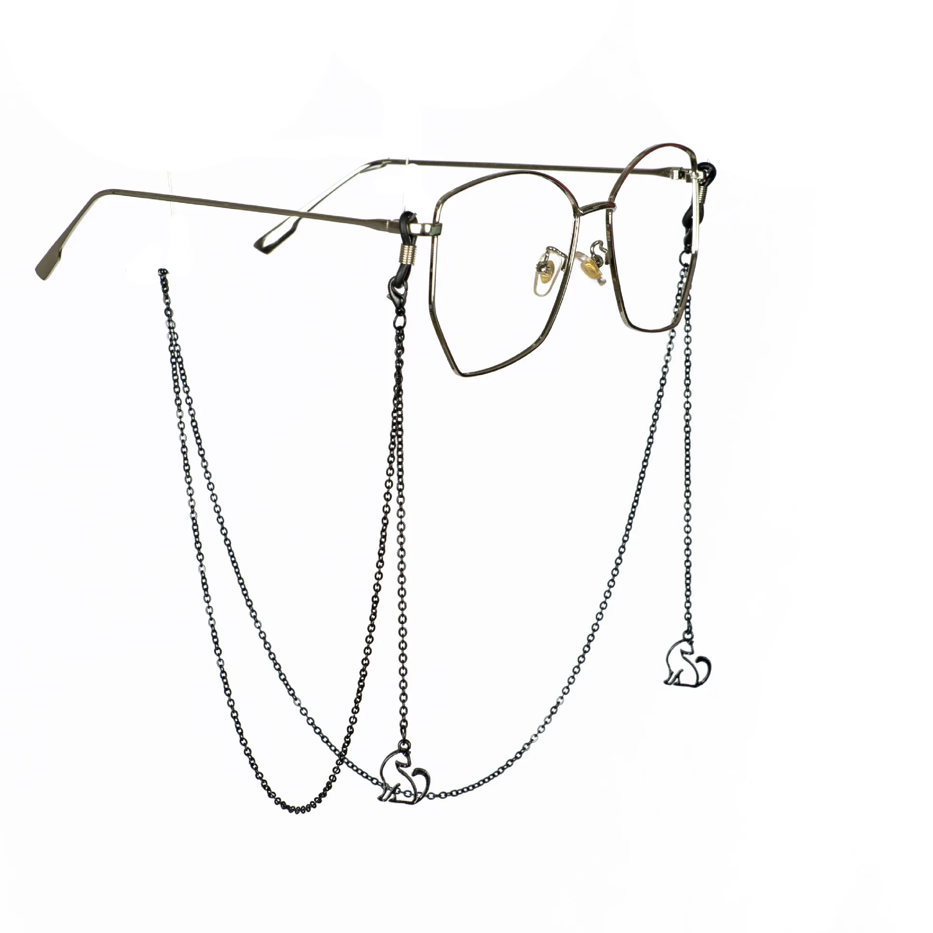 Cat design Glasses Chains Halter Metal Chain O Shaped Chain Pendant for Sunglasses accessories
Cat design Glasses Chains Halter Metal Chain O Shaped Chain Pendant for Sunglasses accessories