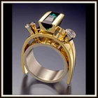 Emerald Ring New Arrival Big Diamond Emerald Cut Diamond Engagement Ring Jewelry Gemstone Ring