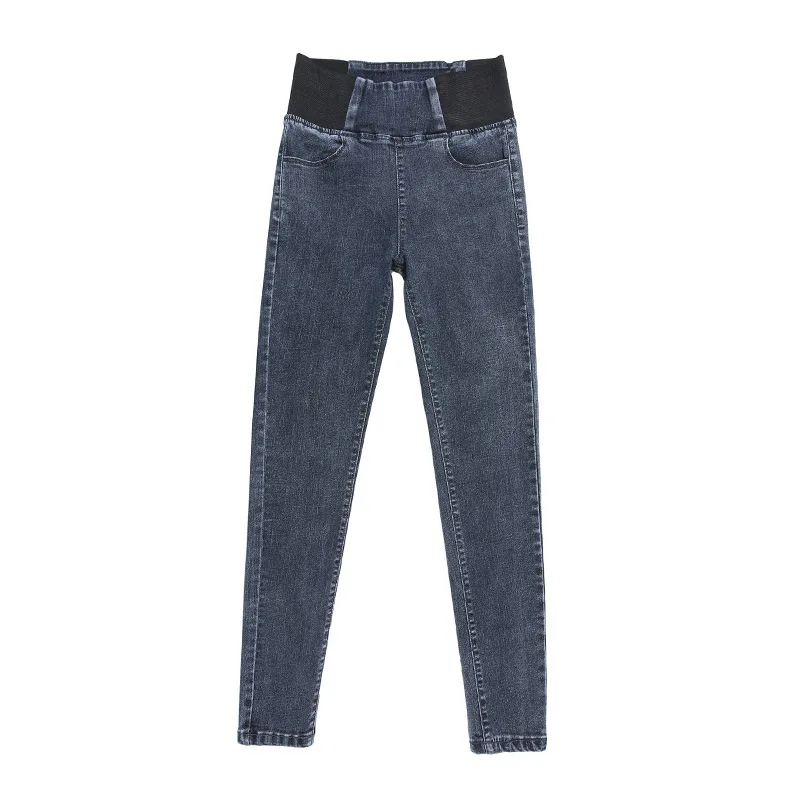 Elastic Waist Plush Jeans Women's High Waists Look Thin Autumn and Winter Wear Slim Elastic Little Feet Pencil Pants
Elastic Waist Plush Jeans Women's High Waists Look Thin Autumn and Winter Wear Slim Elastic Little Feet Pencil Pants
