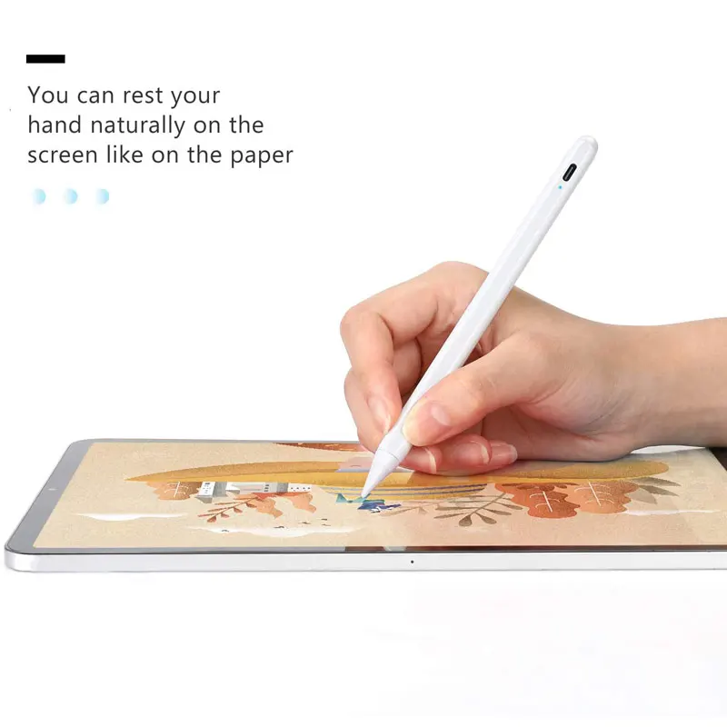 High-Precison Capacitive Smart IPad Pencil With Replacement POM Tip For Apple IPad After 2018 Version
High-Precison Capacitive Smart IPad Pencil With Replacement POM Tip For Apple IPad After 2018 Version