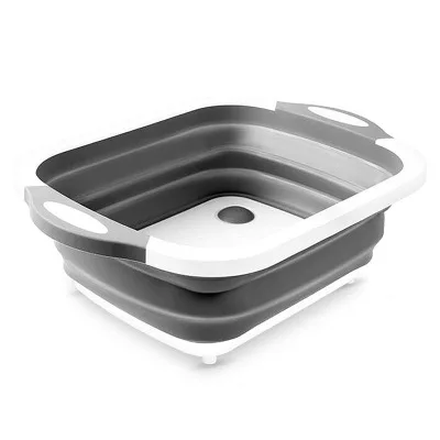 Foldable multifunctional kitchen plastic silicone Basin 
Foldable multifunctional kitchen plastic silicone Basin
