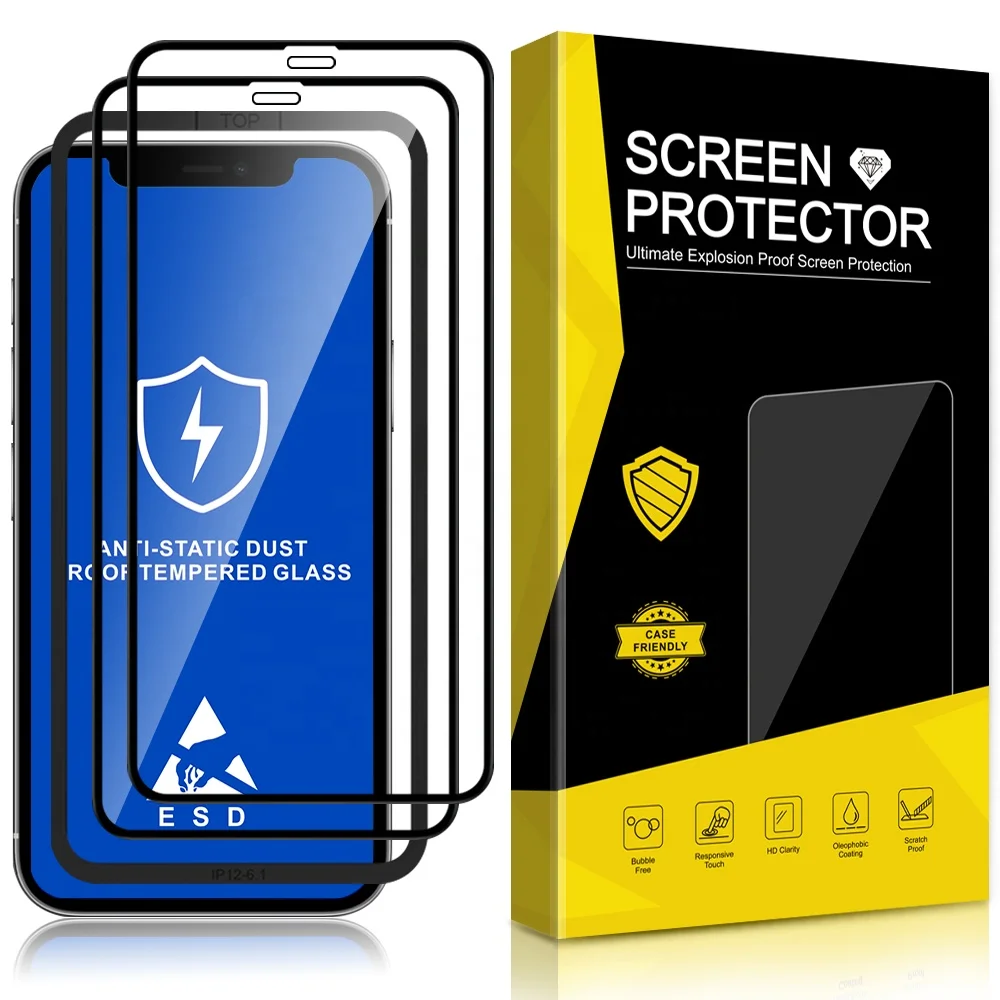 Amazon Hot! 5D Curved Edge with Anti Static Feature Anti Dust for iPhone 13 Screen Protector 2 Pack
Amazon Hot! 5D Curved Edge with Anti Static Feature Anti Dust for iPhone 13 Screen Protector 2 Pack