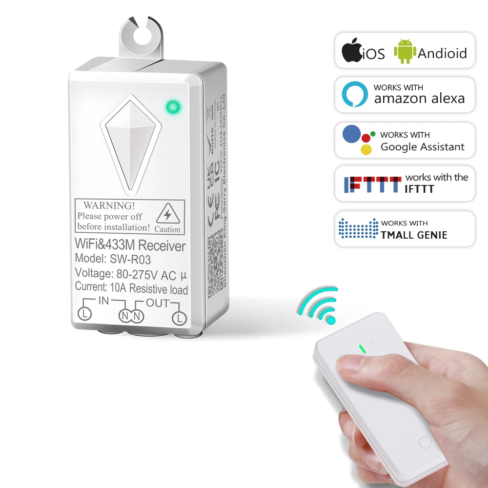 Tuya Wifi+BLE One Gang Smart Home Remote Control Wifi Wireless Wall Light Switch Smart Wall Switch
Tuya Wifi+BLE One Gang Smart Home Remote Control Wifi Wireless Wall Light Switch Smart Wall Switch