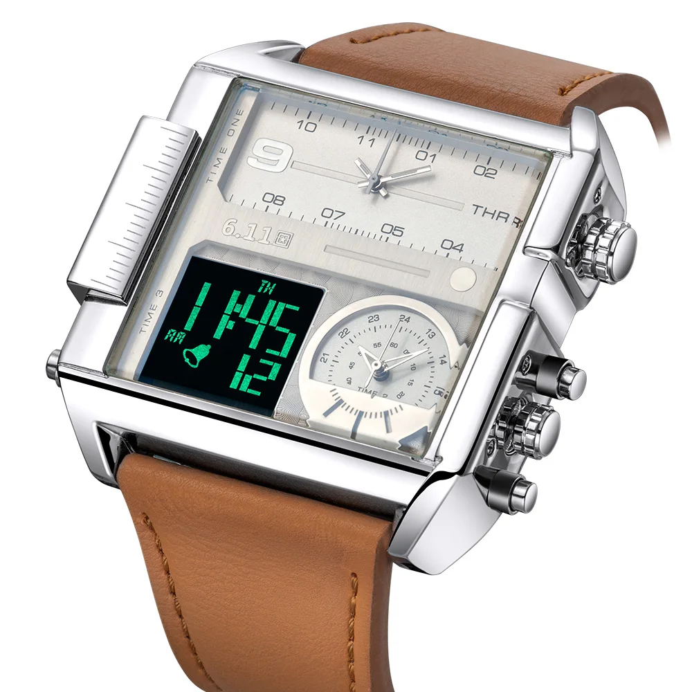 611 8145 new design shenzhen gents clock nice Genuine Leather band water resistant Multi function in stock travel wristwatch
611 8145 new design shenzhen gents clock nice Genuine Leather band water resistant Multi function in stock travel wristwatch