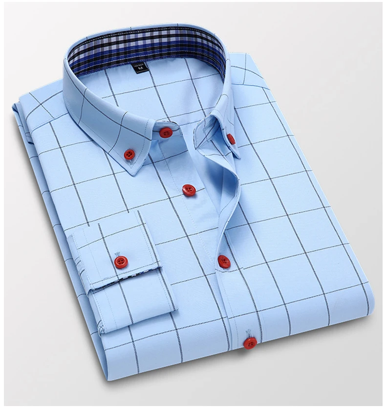 MTJ135 2021 New Long-Sleeved Mens Self-Cultivation Four Seasons Shirt Casual Business Mens Polyester Plaid Shirt, Picture shown
MTJ135 2021 New Long-Sleeved Mens Self-Cultivation Four Seasons Shirt Casual Business Mens Polyester Plaid Shirt, Picture shown