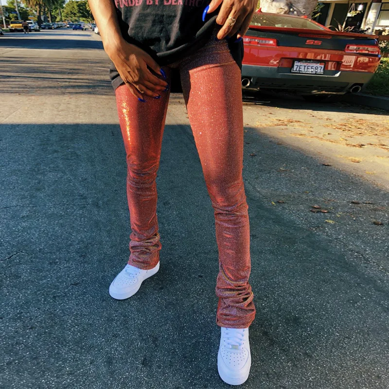 X00942S 2020 Thickened Fashion casual bright silk tight low - waist casual pants, Red black blue pink
X00942S 2020 Thickened Fashion casual bright silk tight low - waist casual pants, Red black blue pink