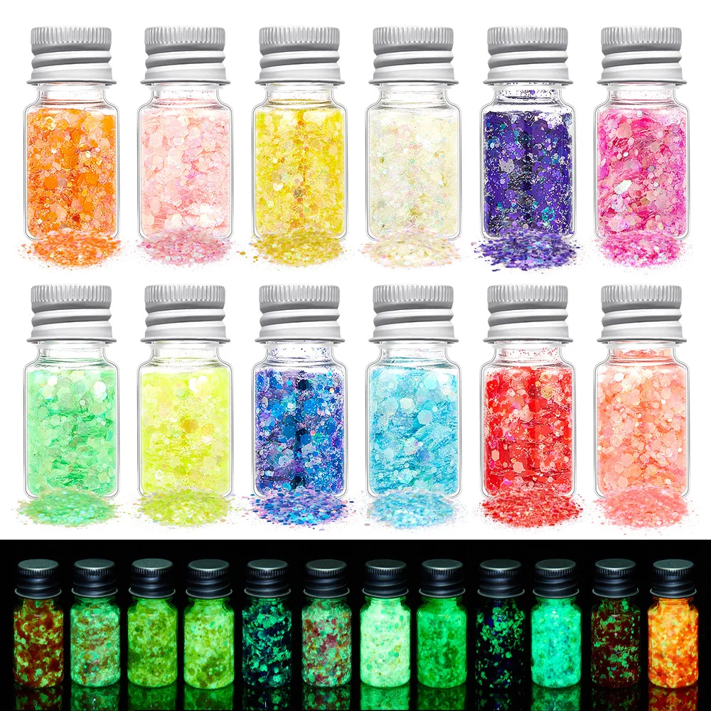 Luminous Nail Glitter Powder Sequins Mixed Laser Colorful Flakes Shiny Nail Art Sequins Decorations
Luminous Nail Glitter Powder Sequins Mixed Laser Colorful Flakes Shiny Nail Art Sequins Decorations