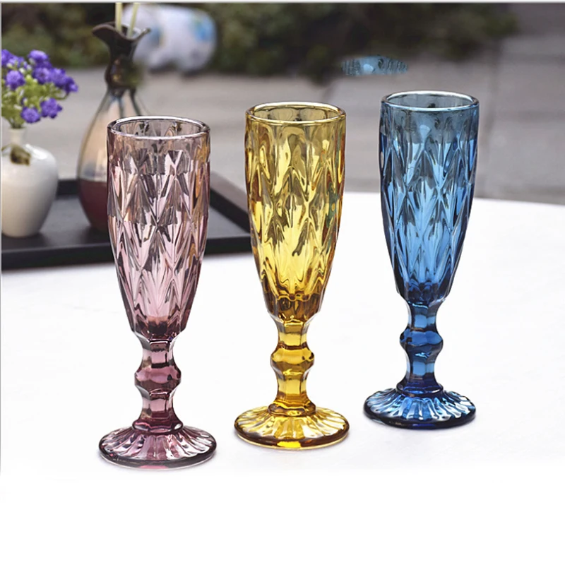 Weddinggoblets colored glassware glassware for wedding champagne flute colored wine glasses vintage wine glasses glassware, As photo
Weddinggoblets colored glassware glassware for wedding champagne flute colored wine glasses vintage wine glasses glassware, As photo