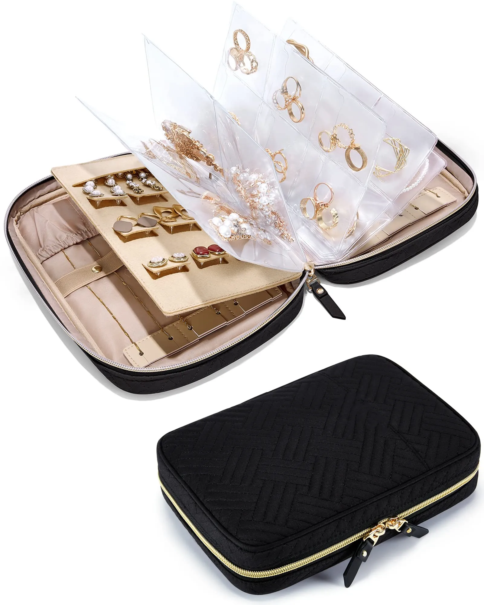 Jewelry Travel Organizer Case Transparent Jewelry Storage Book Ring Binder Jewelry Bags Clear Booklet Zipper Pouch Bag
Jewelry Travel Organizer Case Transparent Jewelry Storage Book Ring Binder Jewelry Bags Clear Booklet Zipper Pouch Bag