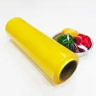 Plastic packaging wrap vegetable and fruits freshing wrap pvc cling film food grade jumbo rolls