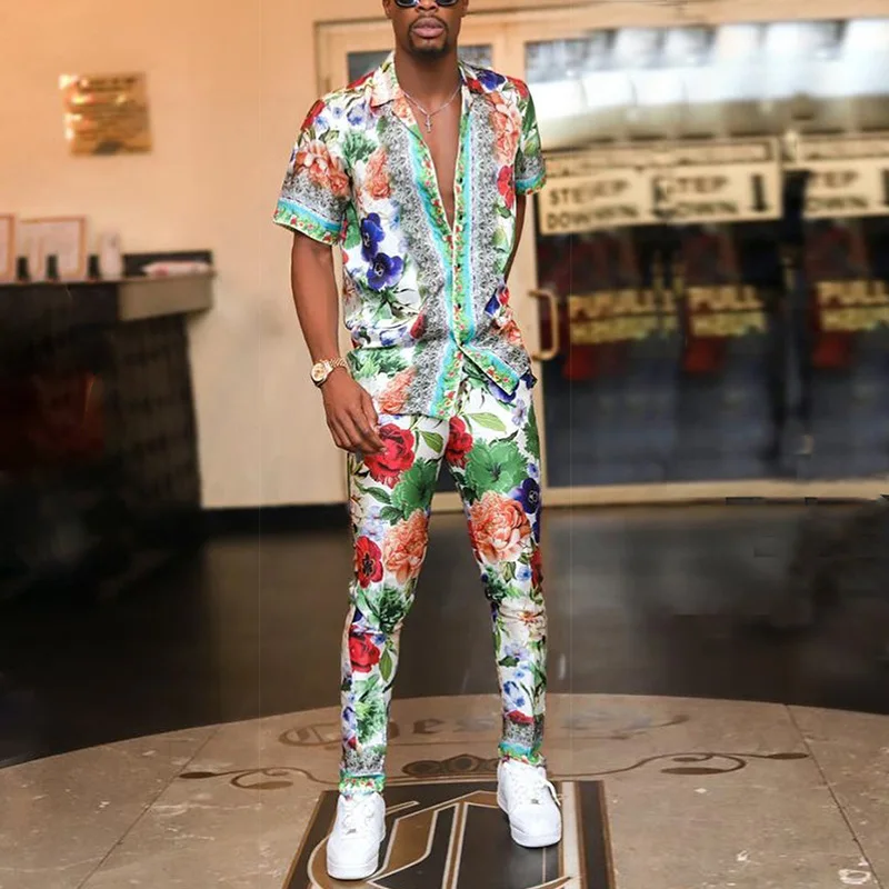 2021 Male floral print 2 two piece pant set vintage casual t shirt men sets clothing 2021, 3 colors
2021 Male floral print 2 two piece pant set vintage casual t shirt men sets clothing 2021, 3 colors