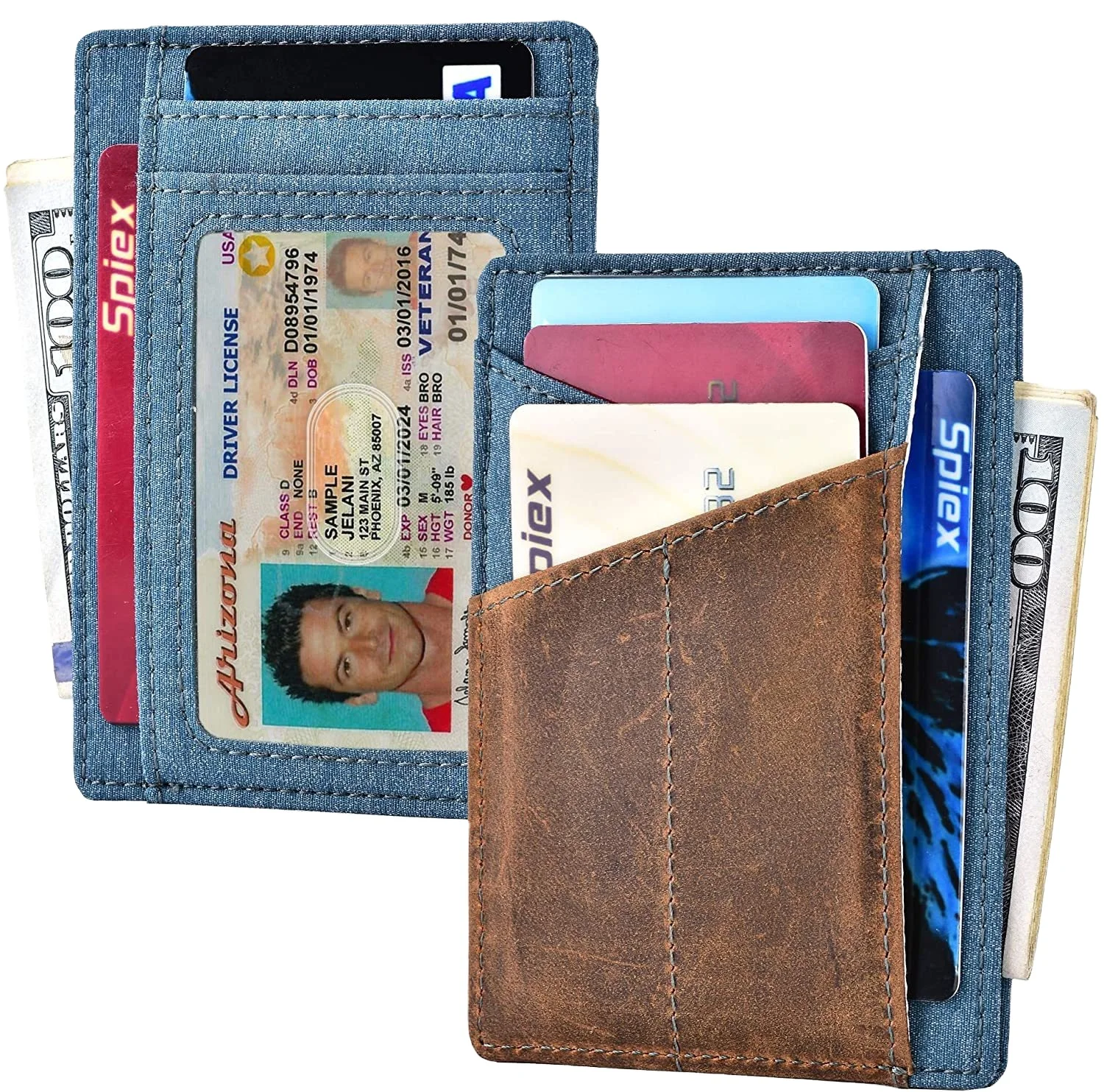 Slim Wallet Front Pocket Minimalist Genuine Leather RFID Blocking Card Holder for men birthday gift
Slim Wallet Front Pocket Minimalist Genuine Leather RFID Blocking Card Holder for men birthday gift