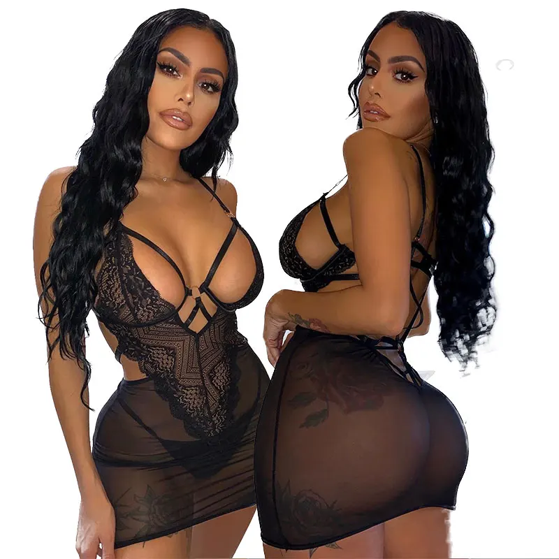 Top Quality Hot Sale Ladies Sexy Lingerie Dress Womens Sexy Underwear Lace Transparent Lingerie Set
Top Quality Hot Sale Ladies Sexy Lingerie Dress Womens Sexy Underwear Lace Transparent Lingerie Set