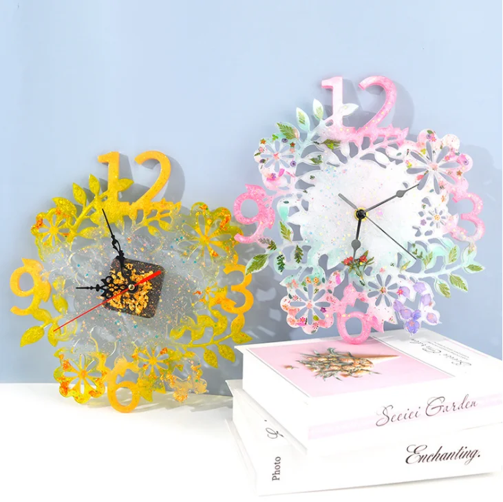 DIY Epoxy Resin Molds Diy Accessories Silicone Mold flower Clock for Jewelry Clock Resin Silicone Mold Handmade Tool
DIY Epoxy Resin Molds Diy Accessories Silicone Mold flower Clock for Jewelry Clock Resin Silicone Mold Handmade Tool
