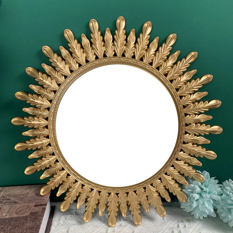 Decorative Wall Mirror 12'' Vintage Antique Gold Plastic Wall Mount Makeup Mirror for Bathroom Bedroom Living Room Dresser Decor
Decorative Wall Mirror 12'' Vintage Antique Gold Plastic Wall Mount Makeup Mirror for Bathroom Bedroom Living Room Dresser Decor