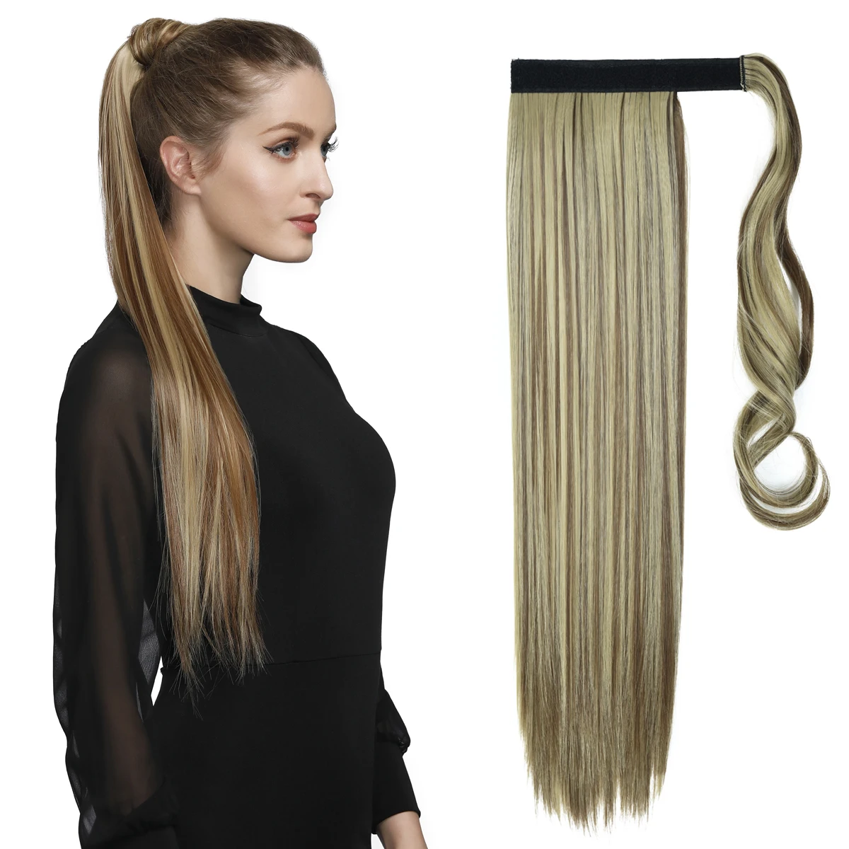 Free shipping curly straight ponytail synthetic hair, long ponytail hair extensions, ponytail clip on hair extensions, Natrual color
Free shipping curly straight ponytail synthetic hair, long ponytail hair extensions, ponytail clip on hair extensions, Natrual color