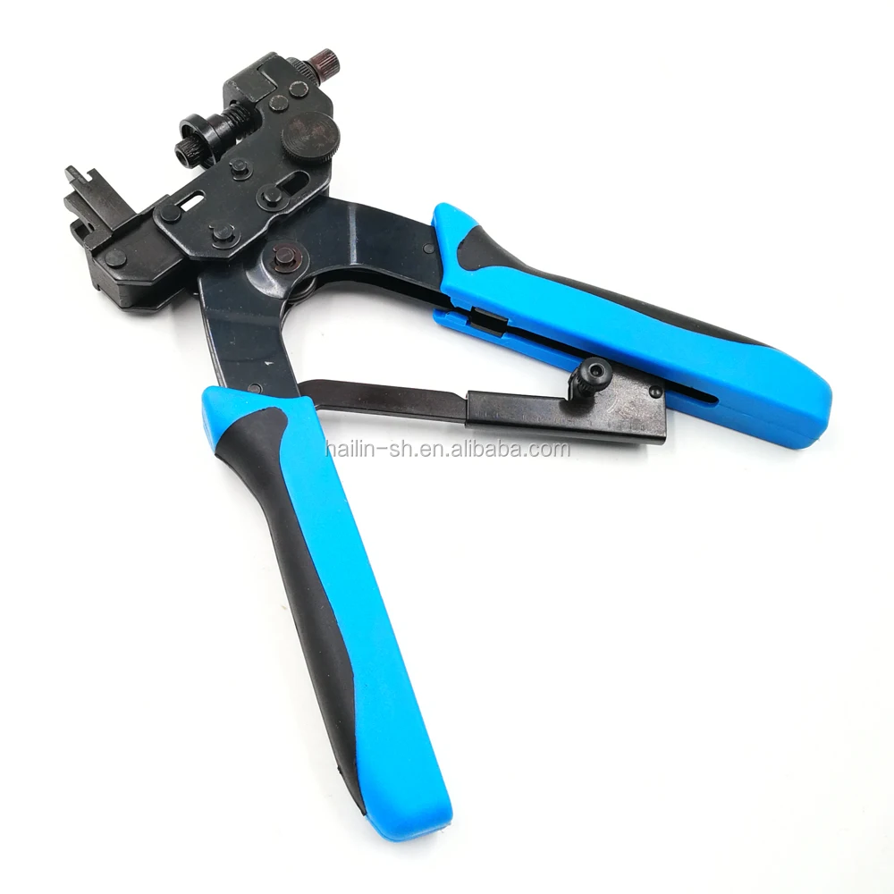 Coax Cable Ratchet Căng Nối HT-H510B Cho Mạng Crimper Máy Tính Nén Công Cụ