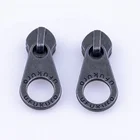 Brand zipper puller custom engraved logo ring zipper pull