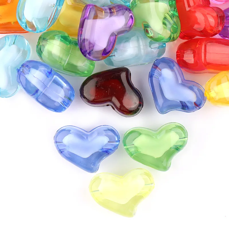 Acrylic Loose Spacer Beads for Making DIY Necklace Earrings Accessories Transparent Heart Shape Beads, Colors
Acrylic Loose Spacer Beads for Making DIY Necklace Earrings Accessories Transparent Heart Shape Beads, Colors