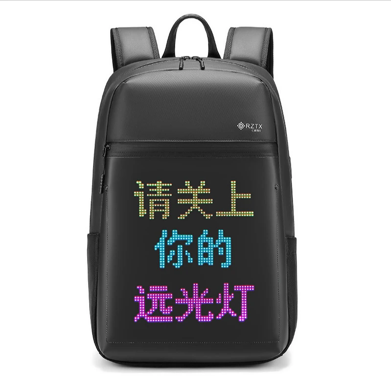 Smart Dynamic Backpack Fashion Projection Backpack Oxford Waterproof Cool Schoolbag, Black
Smart Dynamic Backpack Fashion Projection Backpack Oxford Waterproof Cool Schoolbag, Black