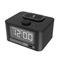 Wireless phone Charging Alarm Clock Radio with LED White Display Dual Alarm Qi FM Radio digital desktop table clock
Wireless phone Charging Alarm Clock Radio with LED White Display Dual Alarm Qi FM Radio digital desktop table clock