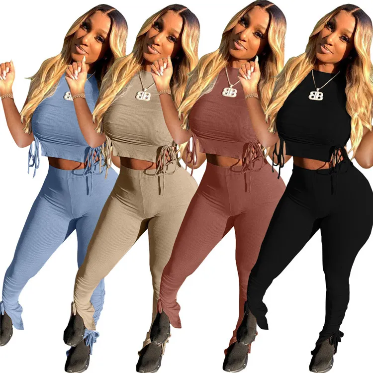 women fashion trendy two piece tank top crop top and pants set joggers pants two piece pants set
women fashion trendy two piece tank top crop top and pants set joggers pants two piece pants set