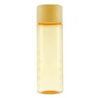 600ml bpa free portable colorful clear wide mouth Straight plastic sports kids water bottle with twist cap