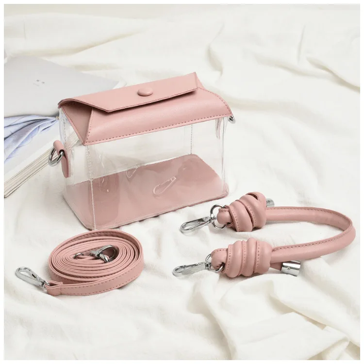 Women Jely Clear PVC 2020 New Designer Handle Square Trendy Shoulder Bag Lady Solid Transparent Elegant Messenger, Customized color
Women Jely Clear PVC 2020 New Designer Handle Square Trendy Shoulder Bag Lady Solid Transparent Elegant Messenger, Customized color
