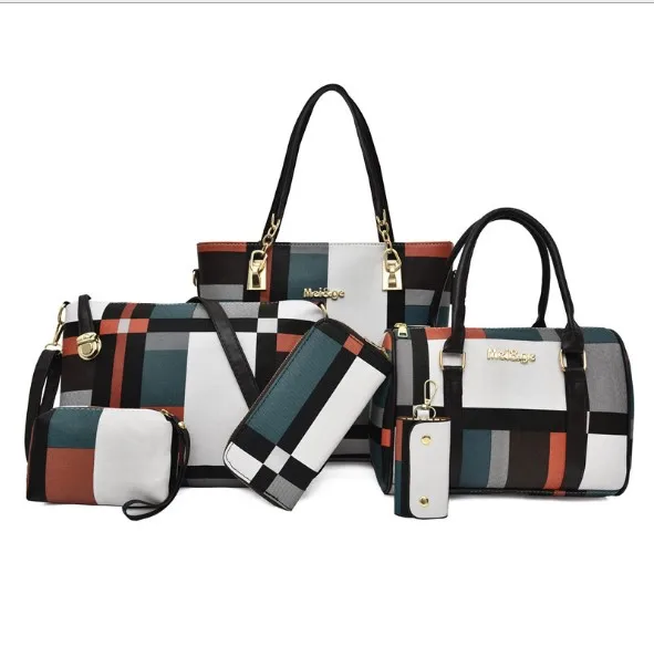 6 pcs per set Fashion Cheap Price Lady Handbag Women Bag sets PU Handbags 6 Pcs in 1 Set
6 pcs per set Fashion Cheap Price Lady Handbag Women Bag sets PU Handbags 6 Pcs in 1 Set