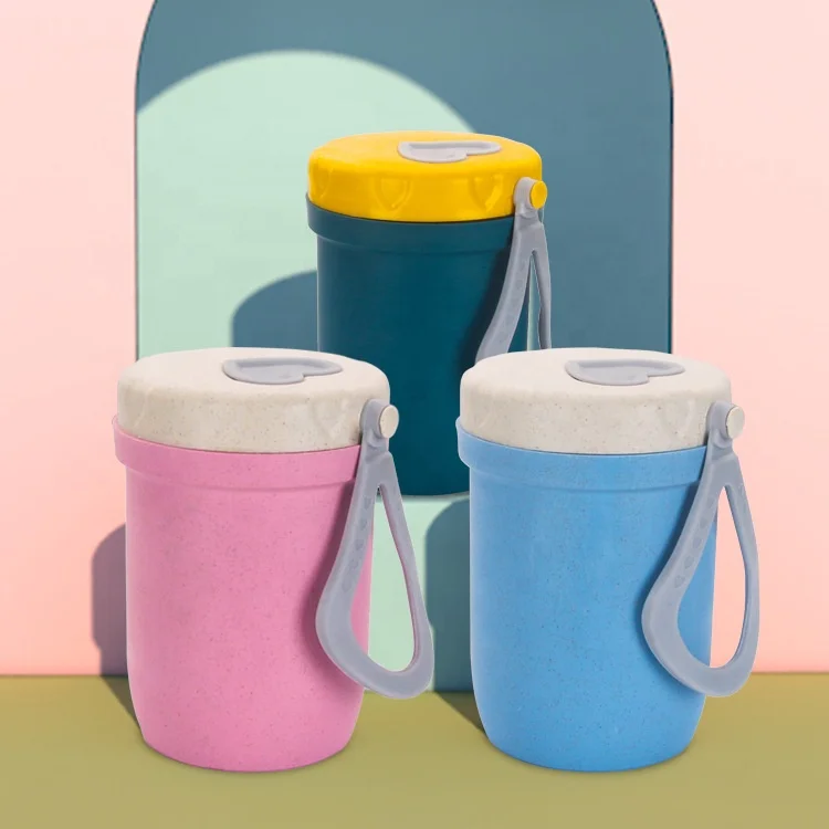Food Grade BPA Free Leak Proof New arrival colorful student office portable wheat straw breakfast soup cup, Pink green blue dark green beige
Food Grade BPA Free Leak Proof New arrival colorful student office portable wheat straw breakfast soup cup, Pink green blue dark green beige