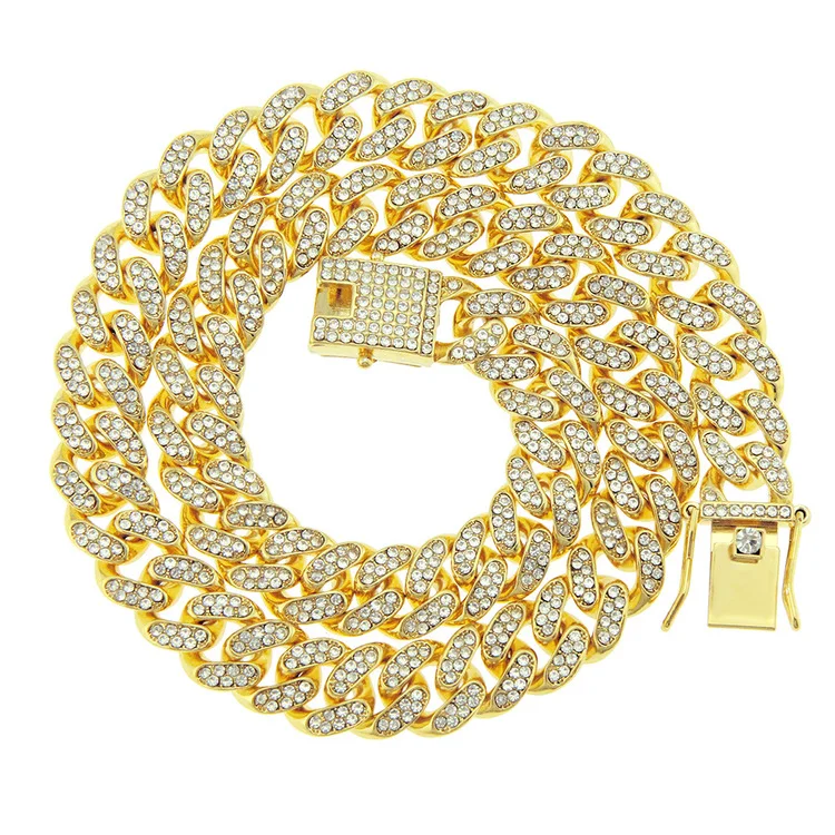 Fashion 18k Gold Iced Out Hip Hop CZ Miami Cuban Chain Necklace Thick Miami Cuban Link Chain Hip Hop Necklace
Fashion 18k Gold Iced Out Hip Hop CZ Miami Cuban Chain Necklace Thick Miami Cuban Link Chain Hip Hop Necklace