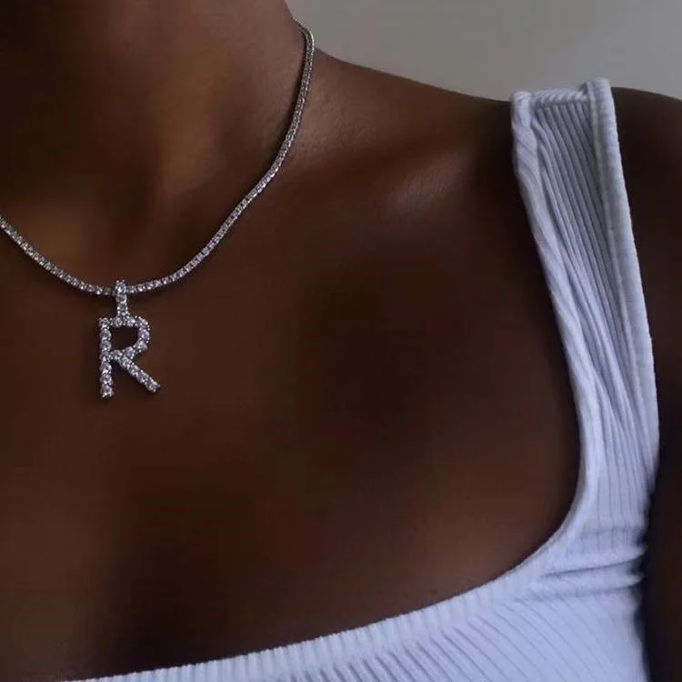 Custom Alphabet A to Z Hip-hop 26 Letters stainless steel pendant necklace stainless steel necklace chain 
Custom Alphabet A to Z Hip-hop 26 Letters stainless steel pendant necklace stainless steel necklace chain