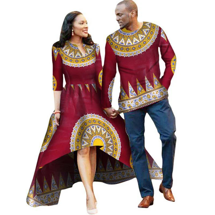 2021 Wholesale African Wax Print Autumn Women Irregular Dress And Men Shirt Couple Suit
2021 Wholesale African Wax Print Autumn Women Irregular Dress And Men Shirt Couple Suit
