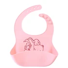 Adjustable Hot Selling Baby Bib Waterproof Recyclable Silicone Baby Bibs