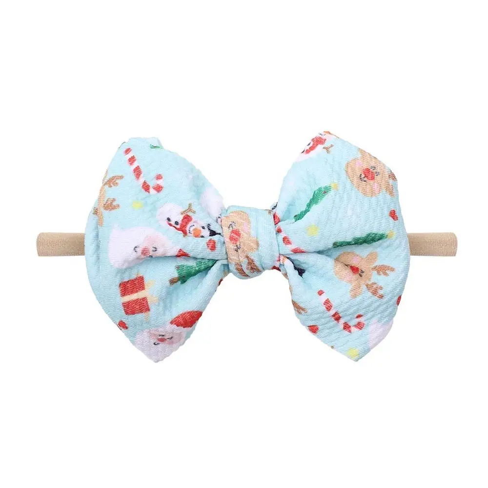 Bow Headband 4.5" Tied Christmas Print Bullet Fabric Hair Bow Baby Nylon Hair Accessories Custom Headwear Hair Tie, 6 colors
Bow Headband 4.5" Tied Christmas Print Bullet Fabric Hair Bow Baby Nylon Hair Accessories Custom Headwear Hair Tie, 6 colors