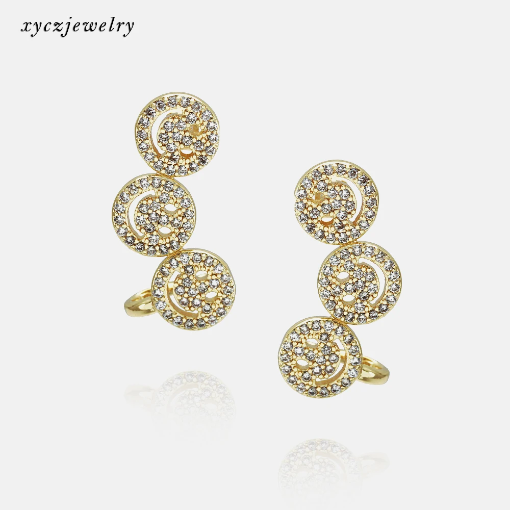 2021 Hot sale smile style ear clip jewelry for women gold plated stud earrings, Picture
2021 Hot sale smile style ear clip jewelry for women gold plated stud earrings, Picture