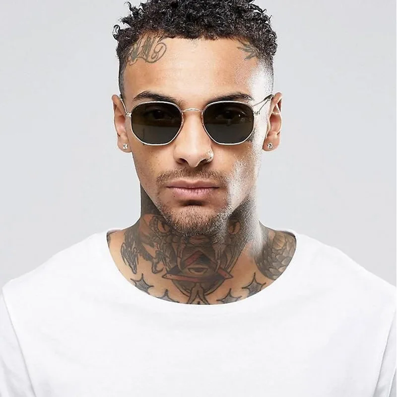 Square Sunglases Men Hexagon Sun glasses Mannen Women Metal Frame Fishing Glasses Gold gray Eyewear lentes de sol hombre
Square Sunglases Men Hexagon Sun glasses Mannen Women Metal Frame Fishing Glasses Gold gray Eyewear lentes de sol hombre