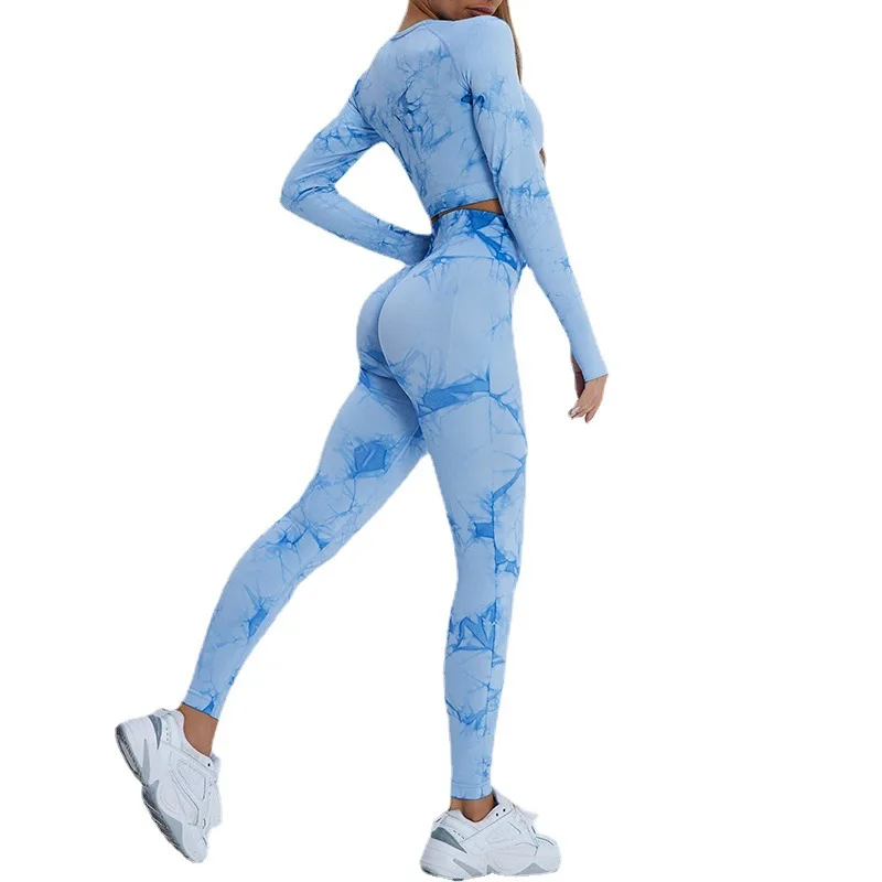 Tie-dye Yoga Clothes Sanding Sports Long Sleeved Fitness Sports Trousers Yoga Fitness Suit Women
Tie-dye Yoga Clothes Sanding Sports Long Sleeved Fitness Sports Trousers Yoga Fitness Suit Women