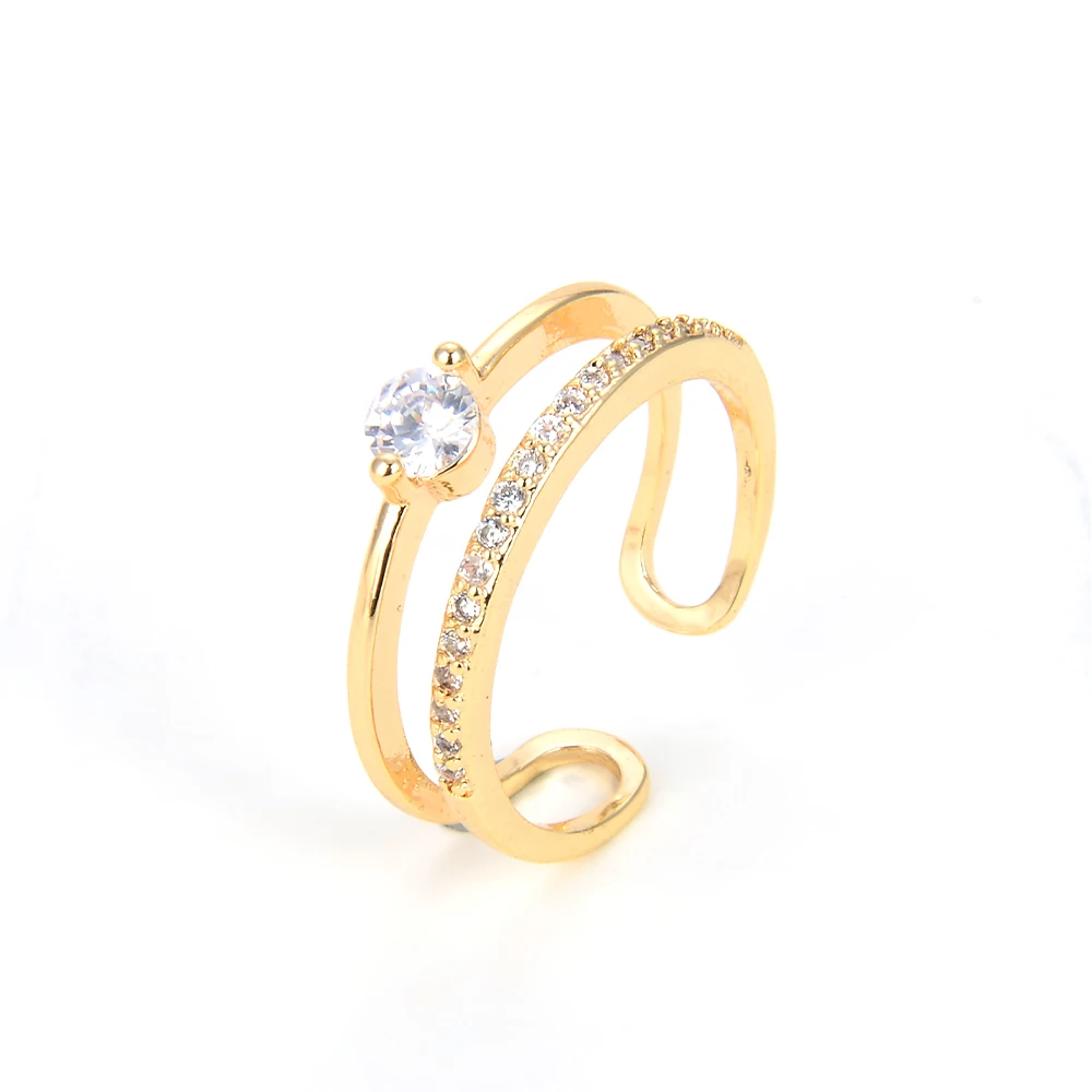 Fashion CZ jewelry durable 18k gold plated color couple finger copper brass wedding ring
Fashion CZ jewelry durable 18k gold plated color couple finger copper brass wedding ring