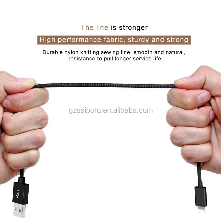 Accessory Fast copper nylon braided usb cables for phones usb charging for apple iphone charger data cable for iphone cable - ANKUX.COM