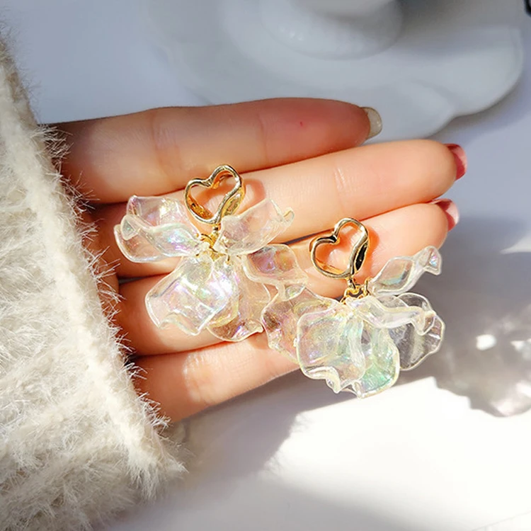 Women Fashion 925 Silver Needle Colorful Chic Earrings Transparent Acrylic Shell Flower Earrings, Picture
Women Fashion 925 Silver Needle Colorful Chic Earrings Transparent Acrylic Shell Flower Earrings, Picture